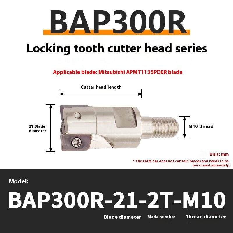 1147-Split BAP300R400R Interchangeable Anti-vibration Bar Locking Tooth Milling Head for APMT1135/1604 Inserts Shandong Denso Pricision Tools Co.,Ltd.